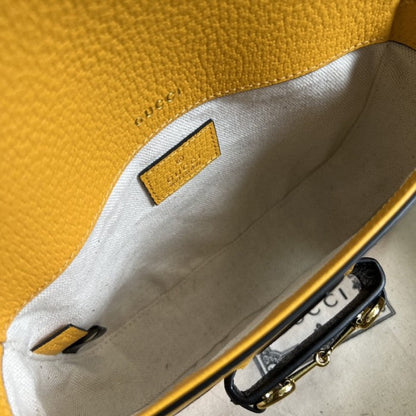 adidas x Gucci Horsebit 1955 mini bag ý658574 Yellow
