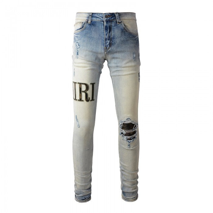 Amiri Core Applique Jean Clay Indigo