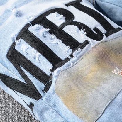 Amiri Grunge Patch Jean Medium Crafted Indigo