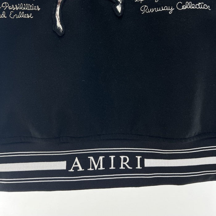 Amiri Vintage Patch Varsity Bomber Jacket Black