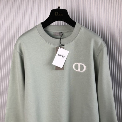 Dior Essentials CD Icon Sweatshirt Green Cotton Fleece