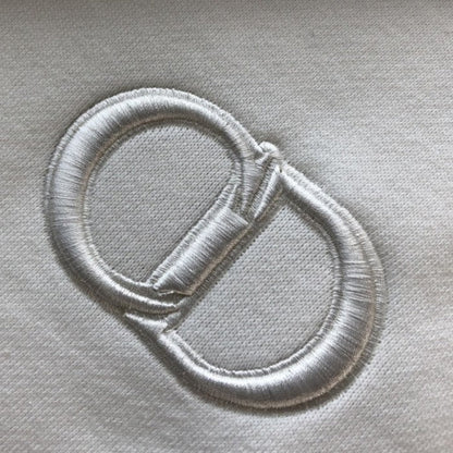 Dior Essentials CD Icon Track Pants White Cotton Fleece