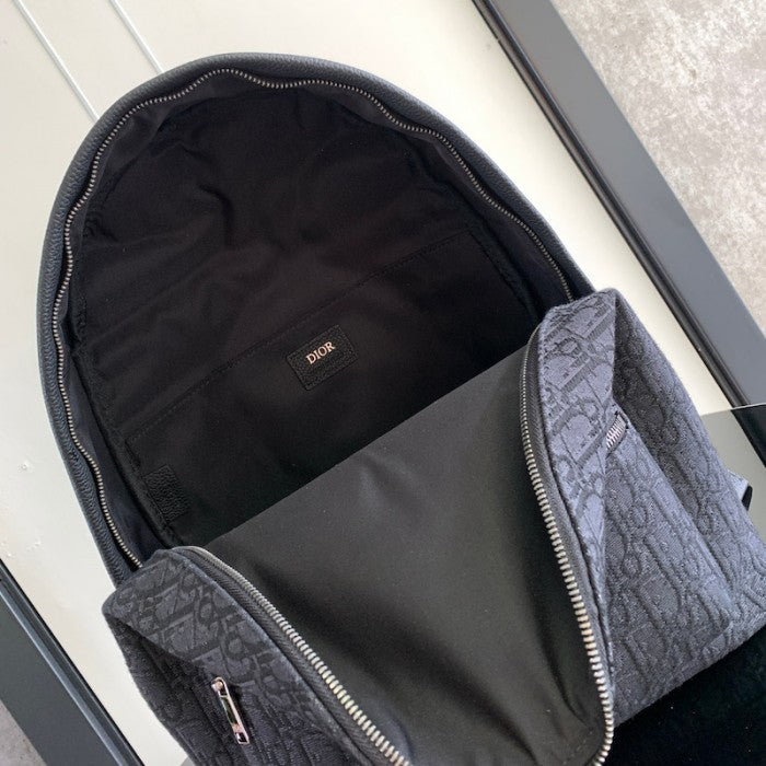 Dior Rider Backpack Black Dior Oblique Jacquard