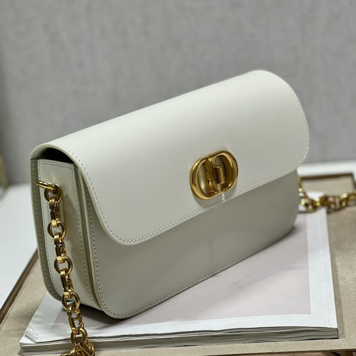 Dior 30 Montaigne Avenue Bag White Box Calfskin