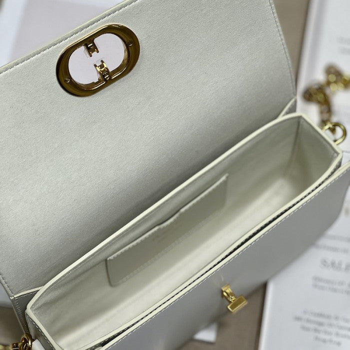 Dior 30 Montaigne Avenue Bag White Box Calfskin