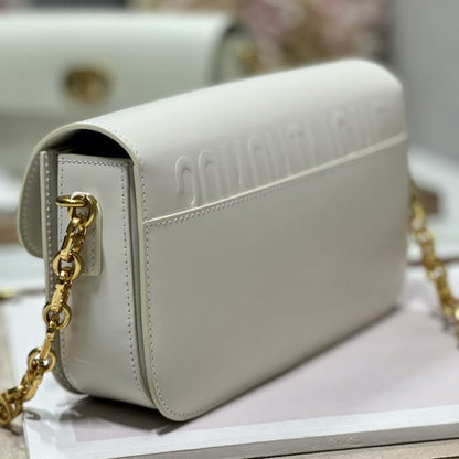 Dior 30 Montaigne Avenue Bag White Box Calfskin