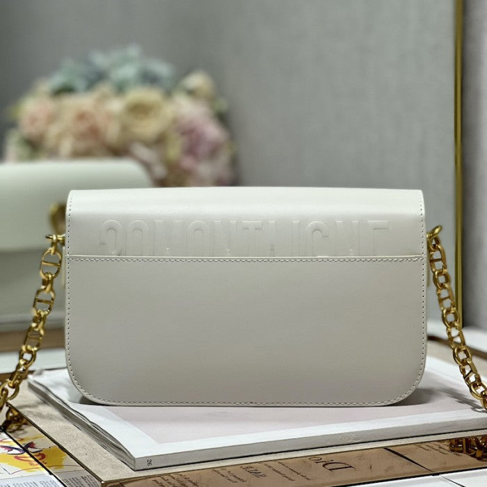 Dior 30 Montaigne Avenue Bag White Box Calfskin