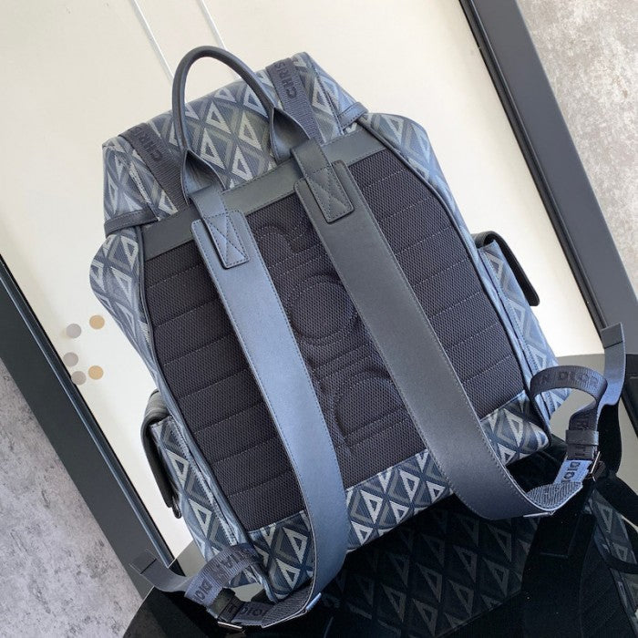 Dior Hit The Road Backpack Navy Blue CD Diamond Canvas