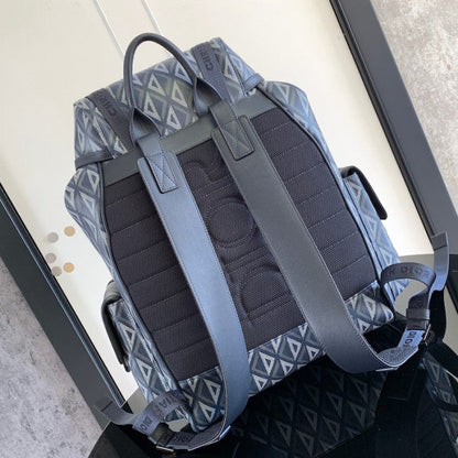 Dior Hit The Road Backpack Navy Blue CD Diamond Canvas