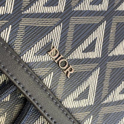 Dior Hit The Road Backpack Navy Blue CD Diamond Canvas