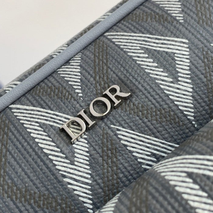 Dior Hit The Road Messenger Bag Gray CD Diamond Canvas