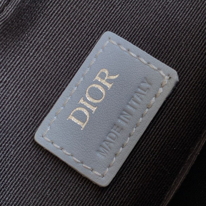Dior Hit The Road Messenger Bag Gray CD Diamond Canvas