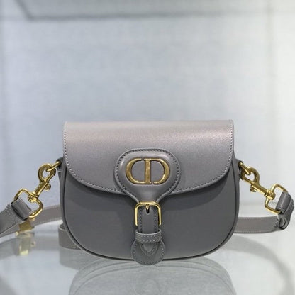 Dior Medium Bobby Bag Box Calfskin Gray
