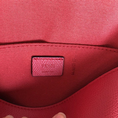 Fendi Wallet on Chain with Pouches Red Leather