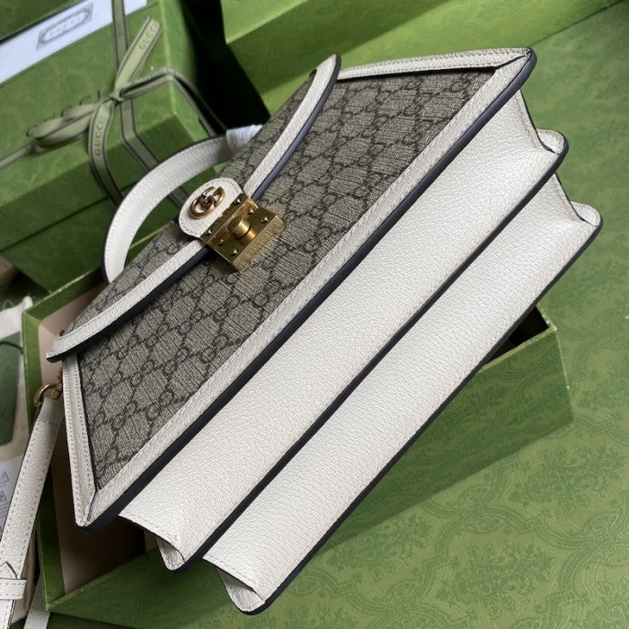 Gucci Ophidia small top handle bag with Web white ý651055