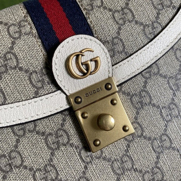 Gucci Ophidia small top handle bag with Web white ý651055