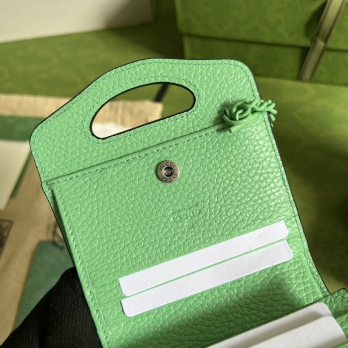 Gucci GG Marmont top handle card case wallet ý701074 Green