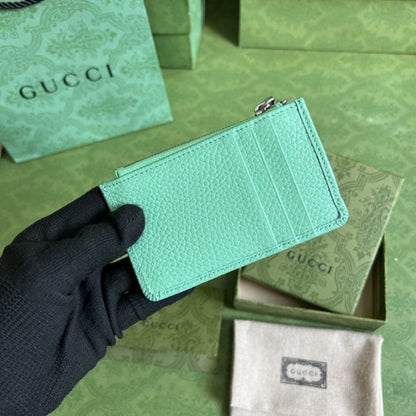 Gucci GG Marmont keychain card case ý701070 Green
