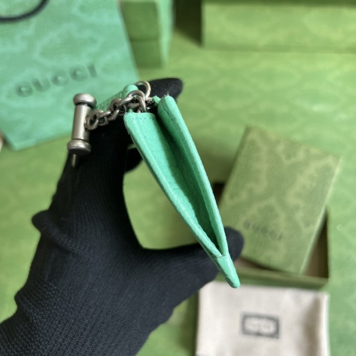 Gucci GG Marmont keychain card case ý701070 Green