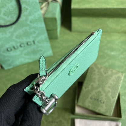 Gucci GG Marmont keychain card case ý701070 Green
