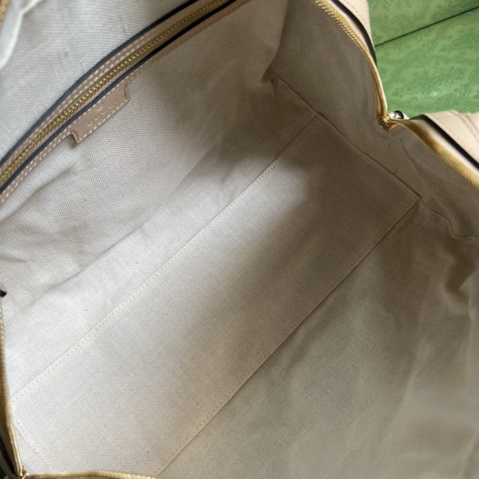 Gucci GG matelassé leather top handle bag beige ý702242