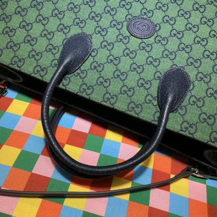 Gucci GG Multicolour large tote bag green 659980