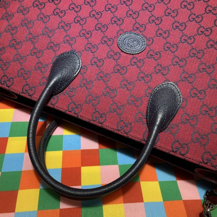 Gucci GG Multicolour large tote bag red 659980