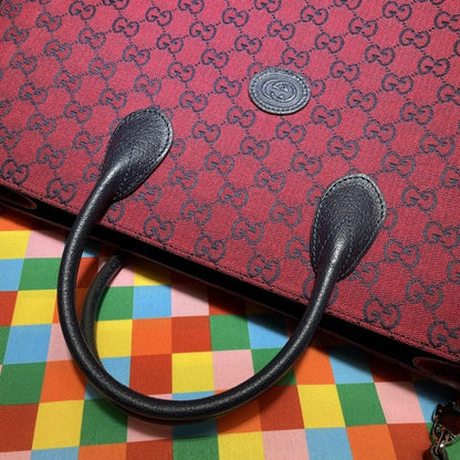 Gucci GG Multicolour large tote bag red 659980