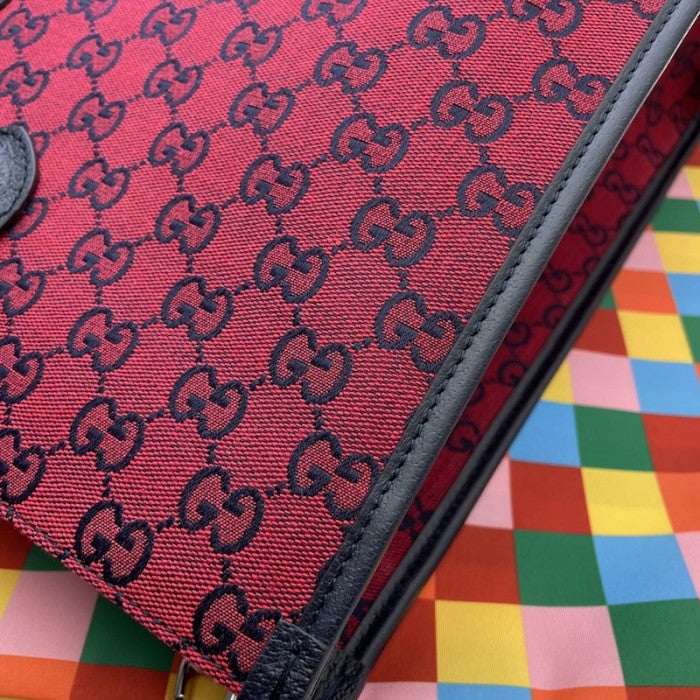 Gucci GG Multicolour large tote bag red 659980
