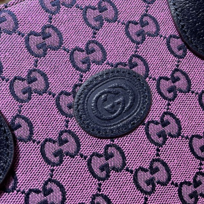 Gucci GG Multicolour small tote bag pink 659983