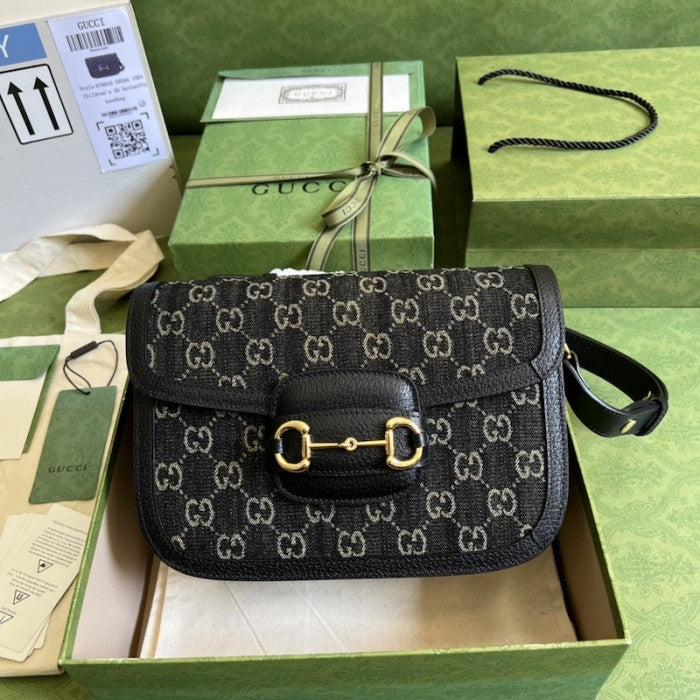 Gucci Horsebit 1955 shoulder bag ý602204 Black