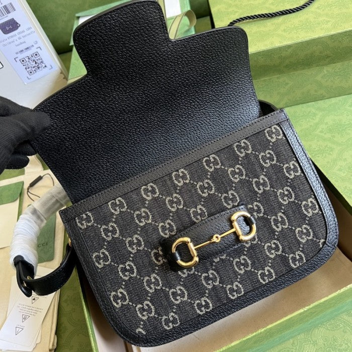 Gucci Horsebit 1955 shoulder bag ý602204 Black