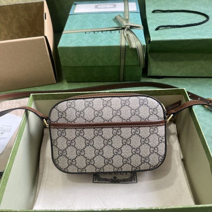 Gucci Horsebit 1955 Small Shoulder Bag Beige GG Supreme canvas ý760196