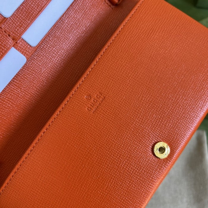 Gucci Horsebit 1955 wallet with chain ý621892 Orange