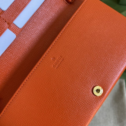 Gucci Horsebit 1955 wallet with chain ý621892 Orange