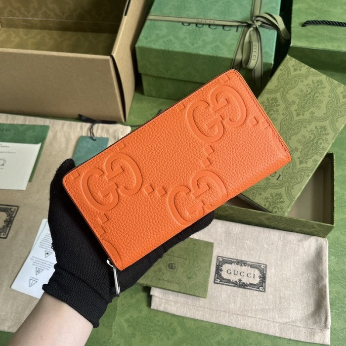 Gucci Jumbo GG continental wallet Orange ý739484