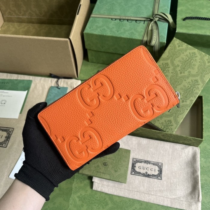Gucci Jumbo GG continental wallet Orange ý739484