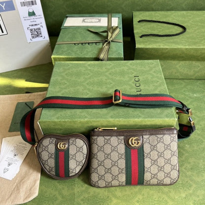 Gucci Ophidia GG heart utility belt ý698805