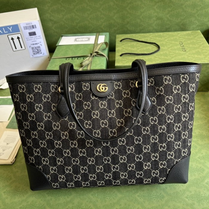 Gucci Ophidia medium tote with Web ý631685 Black