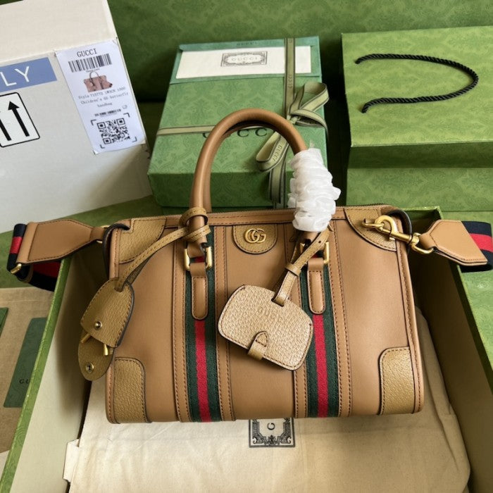 Gucci Small top handle bag with Double G ý715772 Brown