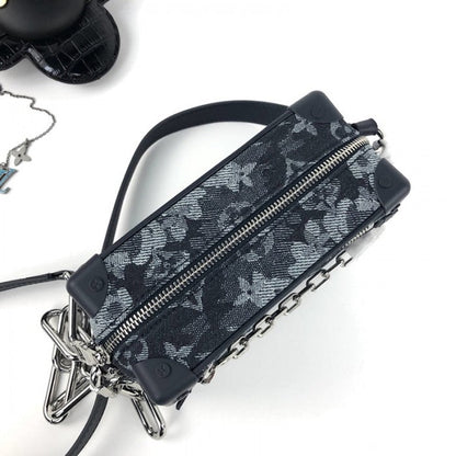 LV Monogram Tapestry Coated Canvas Mini Soft Trunk M80033