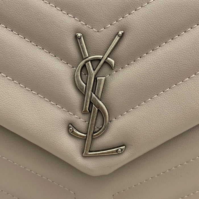 YSL Large Loulou Monogram Bag Grey